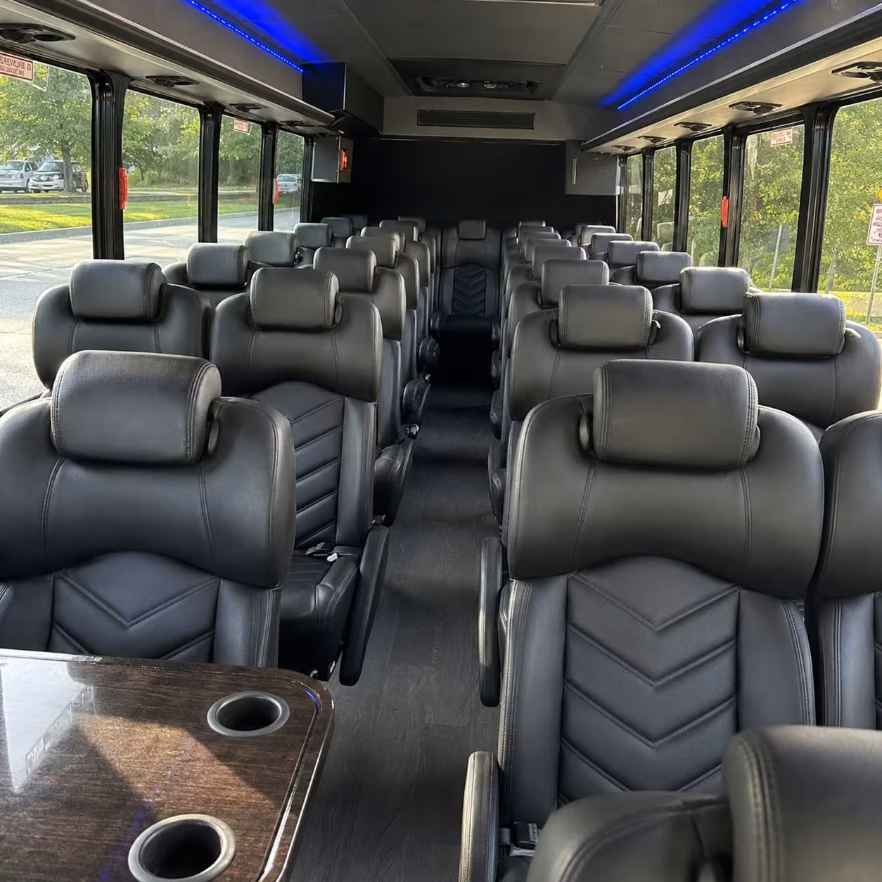 28 passenger minibus interior