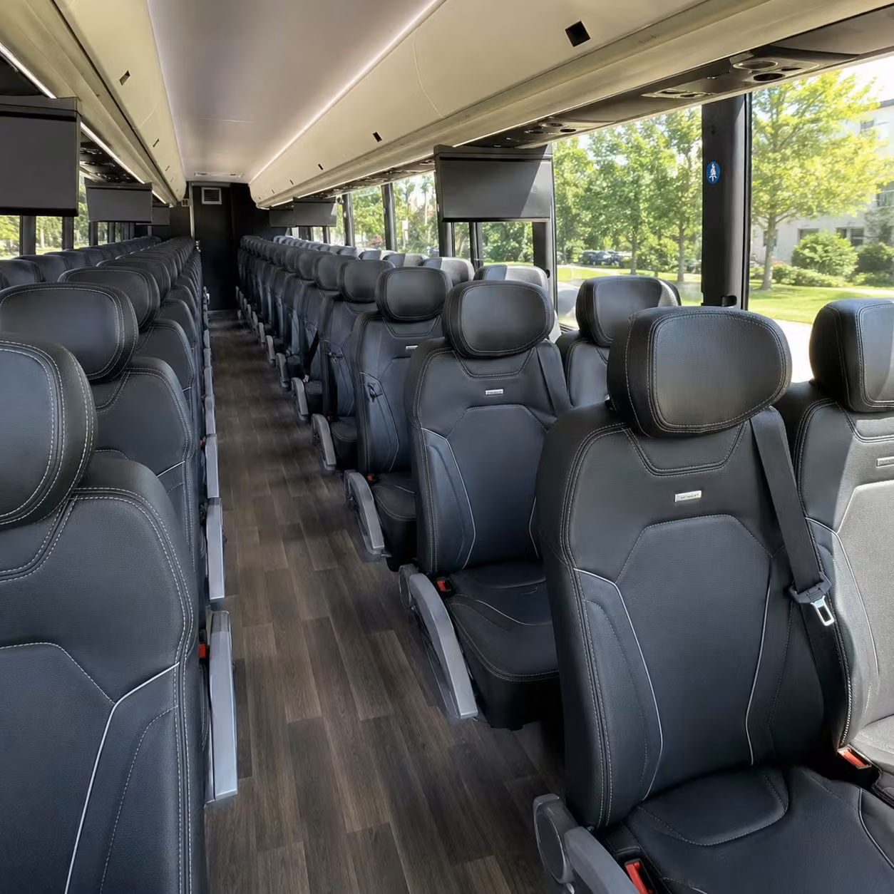 tucson charter bus interior
