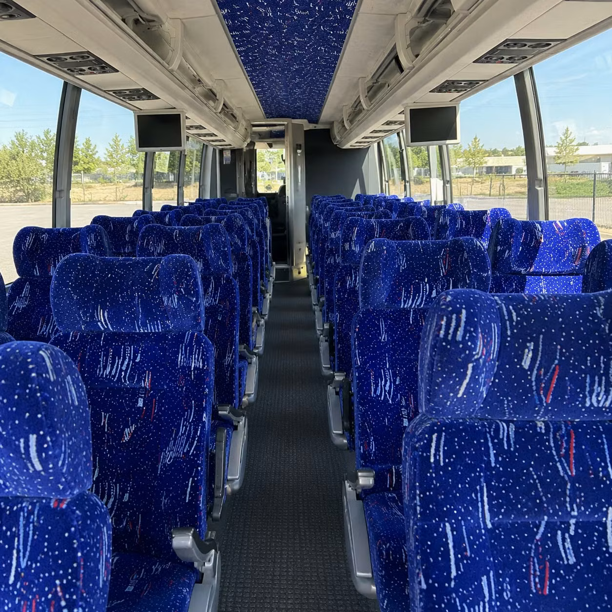 tucson charter bus rental interior